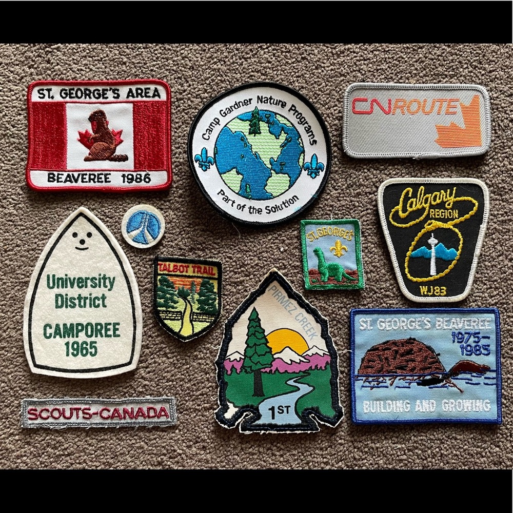 Vintage Canadian Embroidered Patches, 11